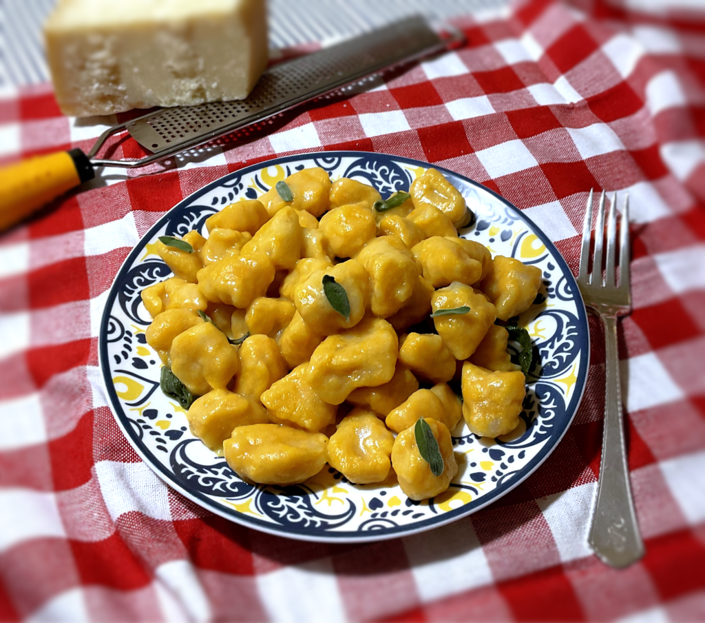 Squash gnocchi with butter and&nbsp;sage