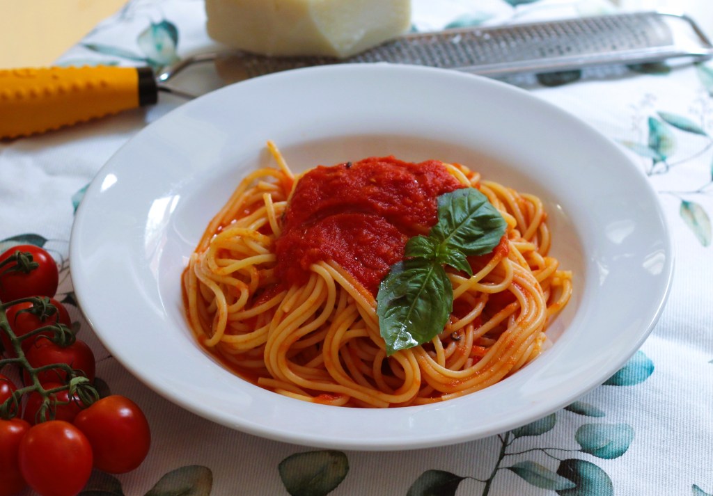 Spaghetti With Emulsified Tomato&nbsp;Sauce
