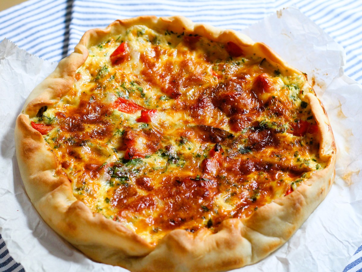 Vegetable Quiche with Yogurt&nbsp;Dough